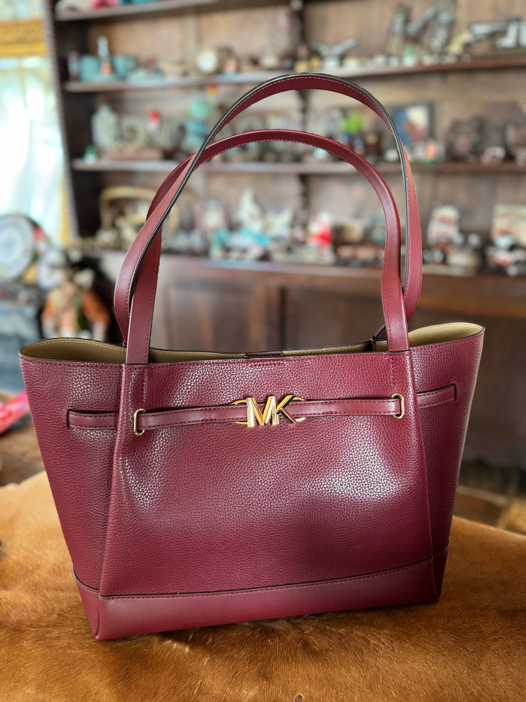 Michael Kors Reed Leather Tote Bag